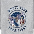 thumbnail image 3 of Frozen 2 - Whats Your Tradition - Adult Crew Fleece, 3 of 5