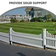 thumbnail image 3 of UPOUART 8Pcs Black Deck Post Support Base Wooden Fence Post Holder Wind and Water Resistance For Garden, 3 of 6
