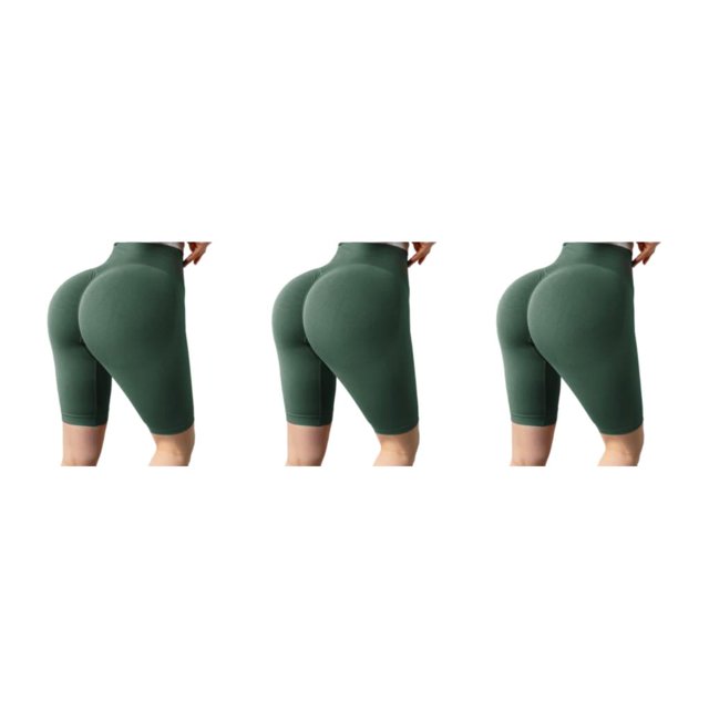 Sonducket Gimnasio Verano Mujeres Yoga Shorts Niñas Ciclismo Fitness Cintura alta Levantamiento de glúteos Deportes Pantalones cortos Type1 NO1
