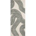 thumbnail image 3 of Abani Nuevo Beige Black Swirls Modern Area Rug 3' x 6' for Living Room, Bedroom - Abstract Design - Durable & Easy to Clean, 3 of 15
