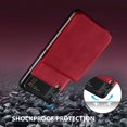 thumbnail image 2 of Premium PU Leather Flip Folio Case for Samsung Galaxy Z Flip 4, [One-Piece] [Anti-Slip] [Scratch Resistant] Slim Flexible Protective Card Slot Shockproof Wallet Cover - Red, 2 of 16