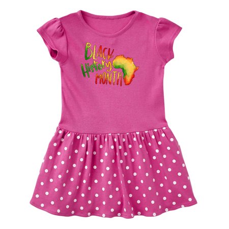 

Inktastic Black History Month Africa in Red Yellow and Green Gift Toddler Girl Dress