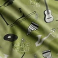 thumbnail image 1 of Soimoi Musical Instruments Print,Cotton Poplin, Sewing Fabric Sold by The Yard 42 Inch Wide,Sewing Craft Quilting/Quilt Making Fabric, Light Green, 1 of 5