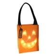 thumbnail image 4 of Bolsa de dulces de Halloween, bolsa de regalo de Halloween, porta bocadillos, adorno decorativo para el hogar Naranja, 4 of 9