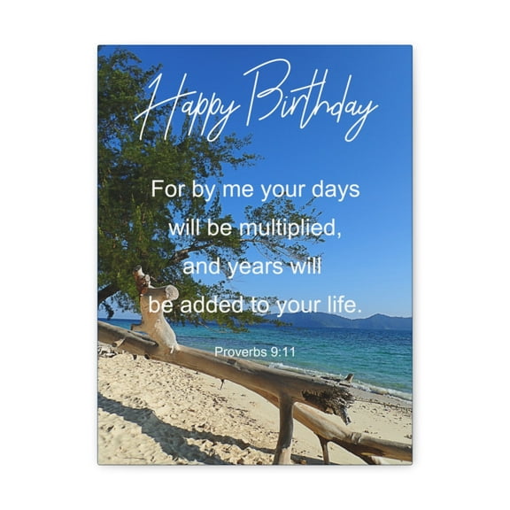 Scripture Walls Proverbs 9:11 Will Be Multiplied Bible Verse Canvas Christian Wall Art Bible Verse Print Ready To Hang Unframed