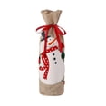 thumbnail image 2 of XWSHYW Otros Accesorios Exteriores Fundamentos de Navideña En Forma de Anciano y Muñeco de Nieve para Vino, para Mesa de Comedor, Bolsa para Botellas de Vino, Bolsa para Vino, Fondos Navideños para B, 2 of 5