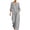 Black1, variant on Two-Piece Outfits for Women Plaid Ruffled 3/4 Sleeve V Neck and Wide Leg Pants Lounge Sets