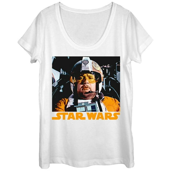 Women's Star Wars Jek Tono Porkins Scoop Neck White Medium