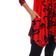 thumbnail image 5 of White Mark Women's Maternity Damask Print Tunic Top, 5 of 5