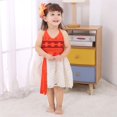 thumbnail image 5 of Jurebecia Baby Girl Princess Costume Adventure Clothes Halter Backless Jumpsuit Dress Tulle Sundress Halloween Outfits 4T,3-4Years, 5 of 8