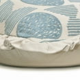 thumbnail image 6 of The HomeCentric Decorative Blue Pack of 2, 16"x16" (40x40 cm) Throw Pillows, Linen Embroidery & Frills Throw Pillows For Couch, Abstract Pattern Contemporary Style Easter - Alisa, 6 of 8