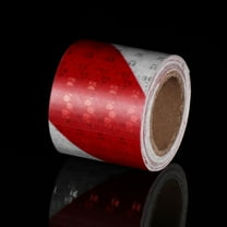 WRISTBIQUE 2 Rolls Red Reflective Tape for Mechanical Equipment with Safety Reflective Band