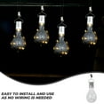 thumbnail image 4 of Lámpara LED colgante giratoria solar, impermeable, para exteriores, jardín y camping (carcasa transparente con luz blanca cálida), 4 of 6