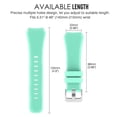 thumbnail image 6 of Gear S3 Frontier / Classic Watch Band, Soft Silicone Replacement Sport Watch Wrist Band Strap for Samsung Gear S3 Frontier / S3 Classic Smart Watch (Mint Green), 6 of 7