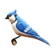 thumbnail image 2 of Estatuilla de Pájaro en Miniatura de Estilo Nórdico, Animal de Madera, Adorno Tallado en Madera Azul perfecl Talla de escultura, 2 of 8