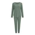 thumbnail image 3 of yievot Lounge Sets for Women Long Sleeved Two Piece Sweatshirts and Pants Pajama Loungewear, 3 of 6