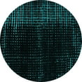 thumbnail image 1 of Ahgly Company Indoor Round Abstract Turquoise Blue Modern Area Rugs, 7' Round, 1 of 4