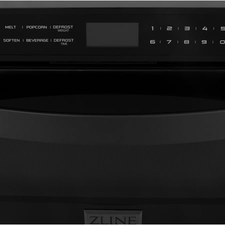 ZLINE - 24" 1.2 cu. ft. Built-in Microwave Drawer in Black Stainless Steel - Black