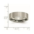 thumbnail image 6 of Chisel Titanium Brushed 6mm Flat Band, 6 of 7