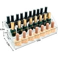 thumbnail image 2 of MineDecor 24 Bottles Acrylic Nail Polish Organizer Rack 3 Tiers Essential Oils Storage Shelves For Desktop Clear Display Stand Holder, 2 of 6
