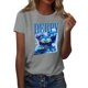 thumbnail image 1 of Pop cazadora para niña Demo-n Hunters Round-Neck Printed Anime Trio Poster T Shirt （Gray）, 1 of 3