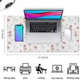 thumbnail image 5 of Long Mouse Pads for Desk,White Ballerina Swan Pattern Desk Mats on Top Of Desks, Desk Mouse Pad Extra Large with 3mm Non-Slip Base and Stitched Edge for Gaming,Office,Work,Home 31.5"x15.7", 5 of 6