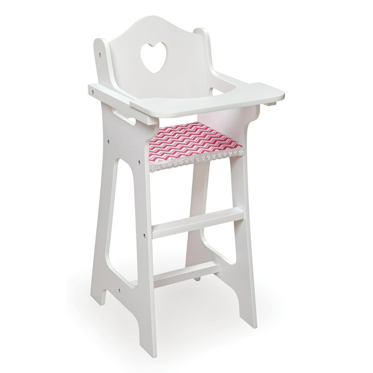 Badger basket white hot sale doll high chair