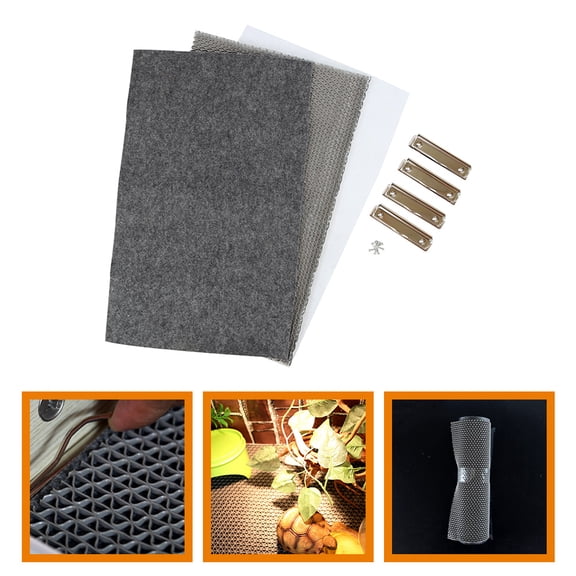 unbranded 1Jgo Alfombra Para Terrario Reptil Con Material Impermeable Y Natural Color