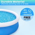 thumbnail image 3 of Mousport 10ft x 30in Round Inflatable Swimming Pool with Filter – Blue Fast Set Family Pool for Backyard Outdoor Summer Use, 3 of 7