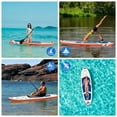 thumbnail image 3 of Sweetcrispy 10'5" Inflatable Stand Up Paddle Board, Wide Stable Design, Non-Slip Deck, with Premium SUP Paddle, Pump, Backpack & Leash, Blue Orange, 3 of 9