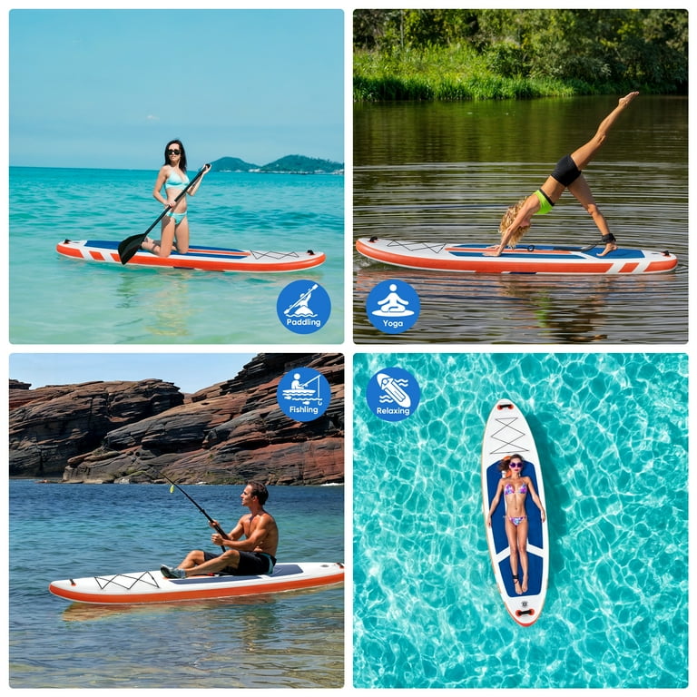 ZUNMOS 10.5'x33'' Inflatable Paddle Board, Durable Construction
