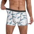 thumbnail image 3 of Men's Boxer Briefs, Classic Cartoon Cute Shark Soft Comfy Mens Underwear Boxer Briefs Breathable With Widen Waist, 3 of 7