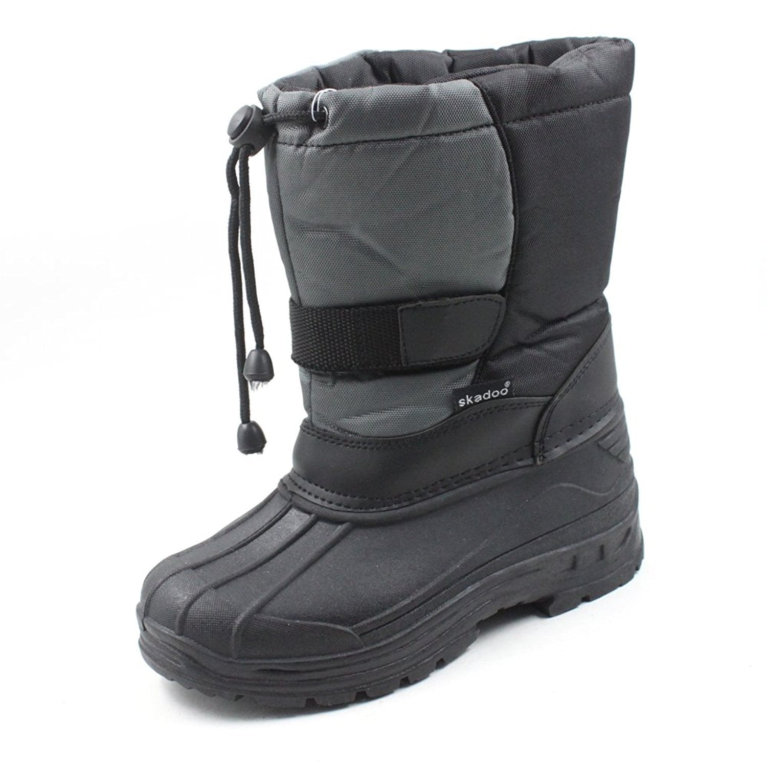 all black snow boots