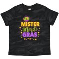 thumbnail image 3 of Inktastic Mister Mardi Gras with Crown and Dots Boys Toddler T-Shirt, 3 of 5