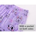 thumbnail image 6 of Beezizac Pajamas for Girls Modal Fiber Tee & Shorts Pj Set Cute Purple Puppy Jammies Tween Size 16, 6 of 7