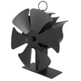 thumbnail image 2 of Teissuly Wood Stove Fan, 6 Blades Wood Stove Fan Heat Powered, Fireplace Fan, Wood Stove Accessories, Non Electric Fan for Wood/Gas/Log Burner Stove, 2 of 9
