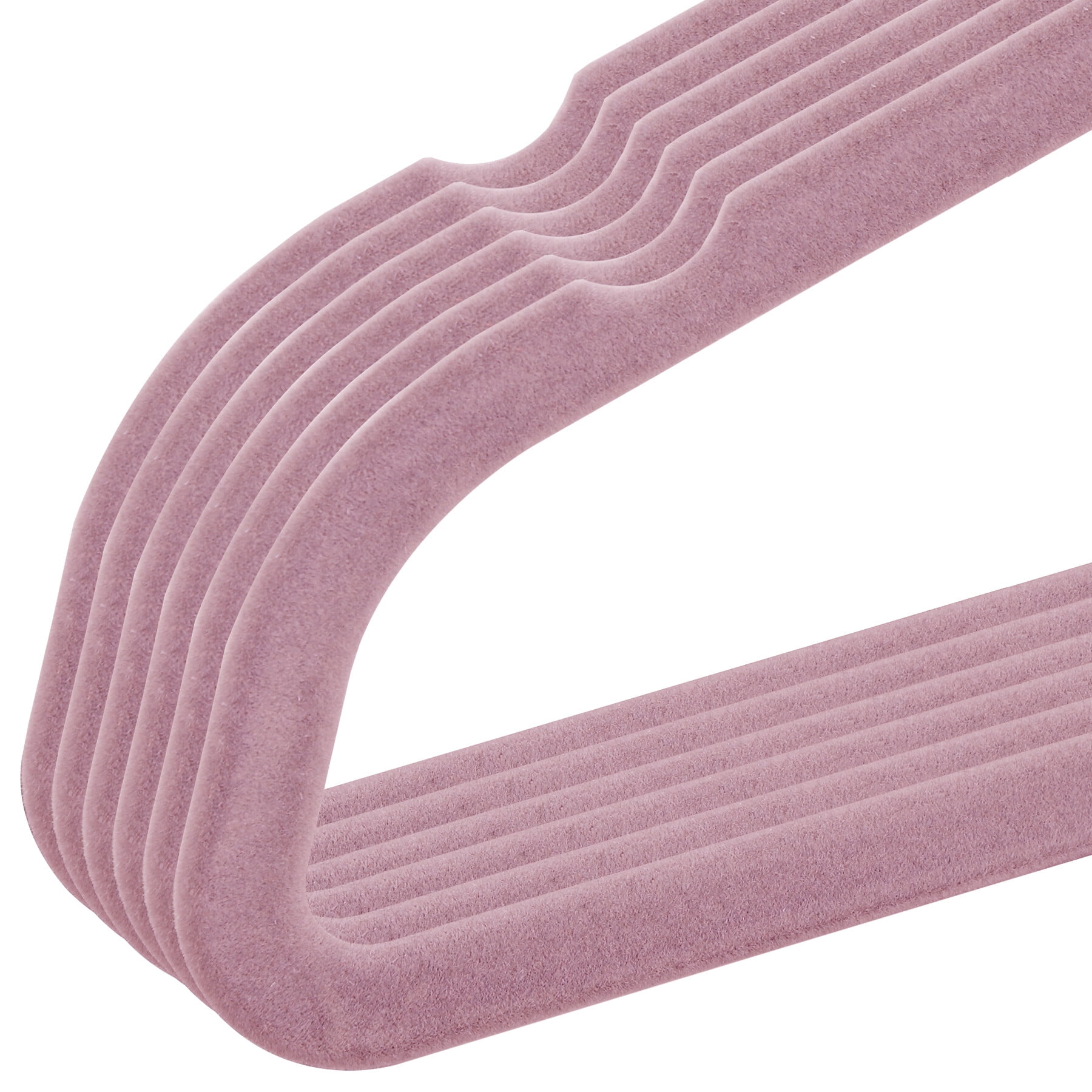 ZENSTYLE Velvet Hanger Skirt Hanger (100 Pack) Durable Junior Clothes Hangers Plastic Suit hanger Pink