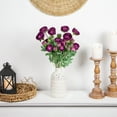 thumbnail image 2 of Northlight Real Touch™ Light Plum Purple Ranunculus Artificial Floral Sprays, Set of 6 - 21", 2 of 9