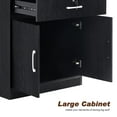 thumbnail image 6 of BarberPub Locking Storage Cabinet 38.8‘’ Barber Beauty Salon Station with Holders Styling Equipment 2032, 6 of 8