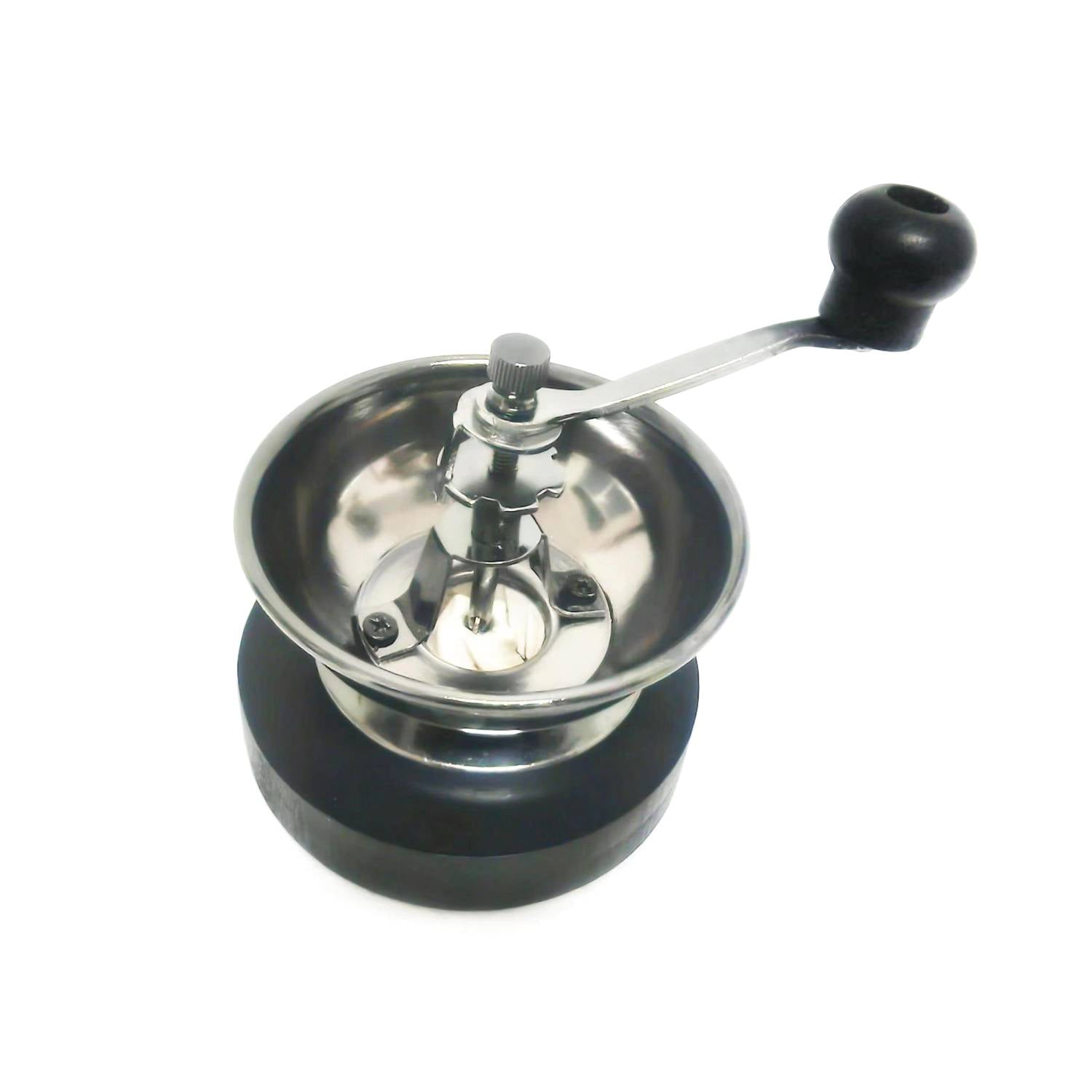 Lehman's Manual Coffee Grinder with Mason Jar Grounds Storage, Comfortable Grip Quiet Smooth Non-Electric Hand Crank, Standard Grind