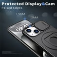 thumbnail image 4 of for iPhone 14/13 Case with Kickstand Sliding Camera Cover, Military Grade Shockproof Portective Compatible with MagSafe Wireless Charger Slim Case Cover for iPhone 14/13, Black, 4 of 6