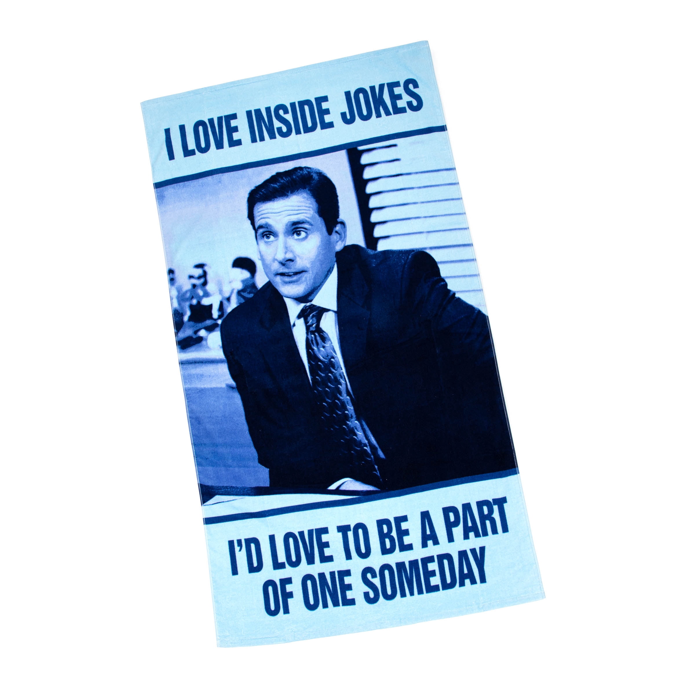 The Office I Love Inside Jokes Beach Towel, 34 x 64, Blue, NBC Universal