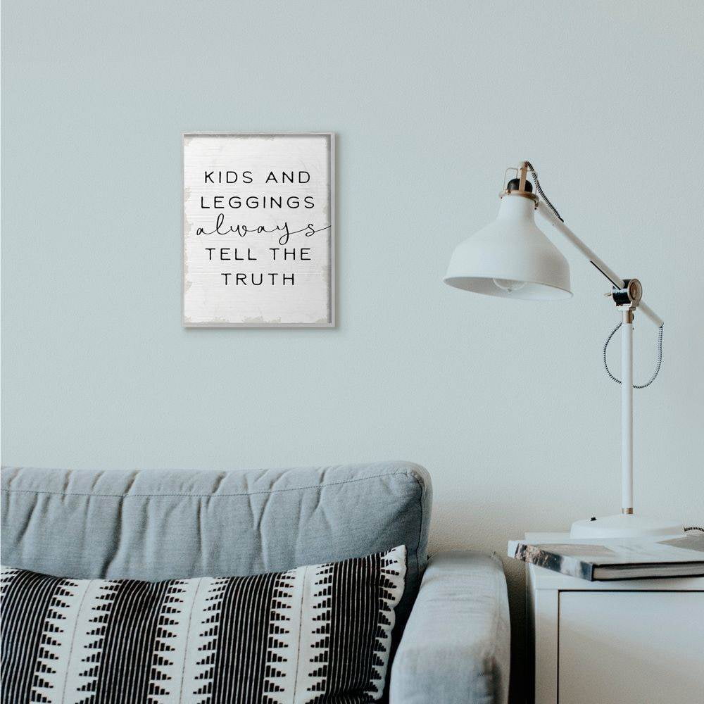 Stupell Industries Tell The Truth Funny Family Word Design Framed Wall Art by Daphne Polselli