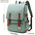 thumbnail image 3 of 1 Mochila De Nailon Vintage Para Portátil Con Puerto De Carga USB, Mochila De Negocios Delgada Resistente A Desgarros Para Viajes, Universidad, Escuela, Mochila Informal Para Hombres, Mujeres, Se Adap, 3 of 4