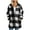 White, variant on Black*Friday Clearance Items under $5 GaThRRgYP Women's Cozy Fleece Jacket with Pockets,Women's Fashion Long Sleeve Solid Color Thickening Cardigan Jacket Checkered Fall Winter Warm Coat Blue S