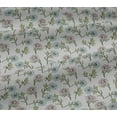 thumbnail image 5 of oneOone Viscose Jersey White Fabric Leaves & Flower Florals Fabric For Sewing Print Crafts Fabric By The Yards 60 Inches Wide, 5 of 5