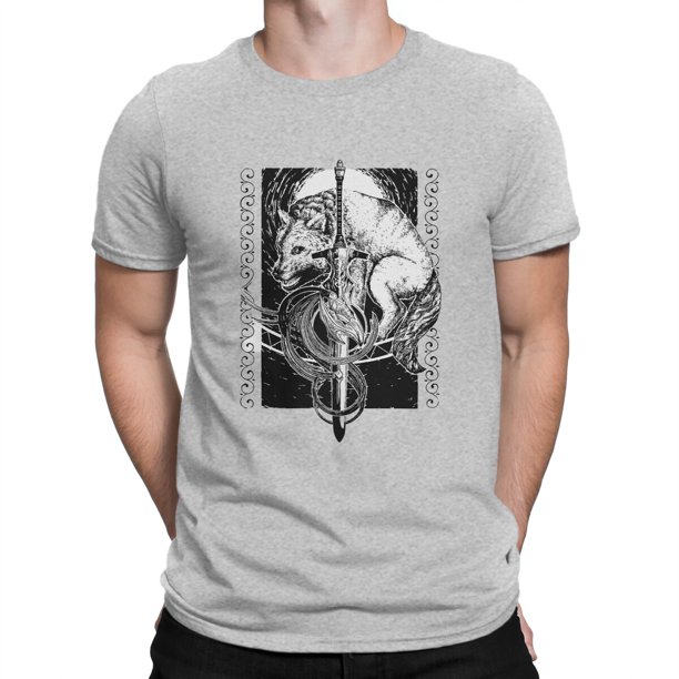 Camiseta de hombre DARK SOULS, camiseta distintiva Greywolf, ropa urbana Harajuku Hipster