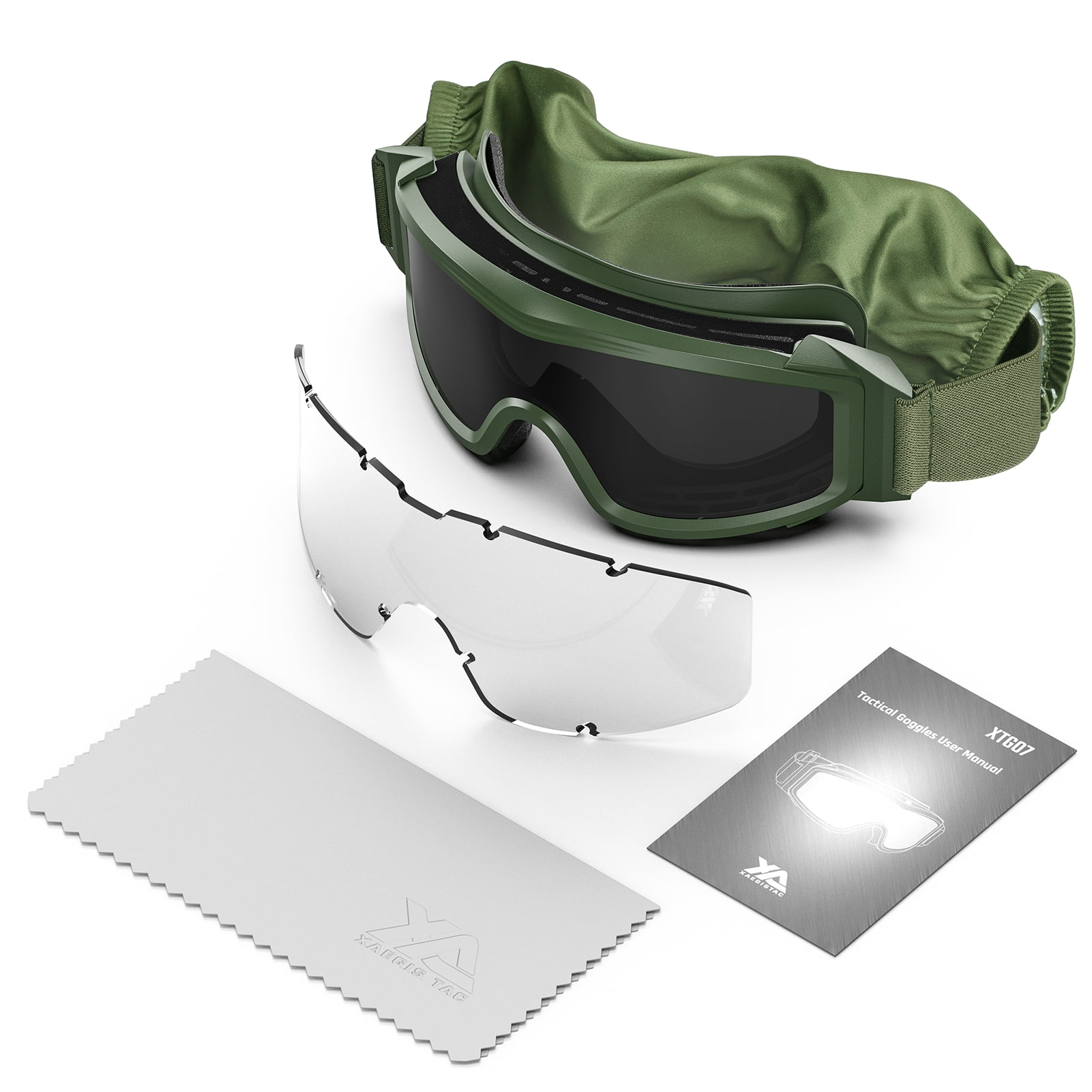 Xaegistac Airsoft Goggles Anti-Fog Ballistic Safety Glasses for Shooting and Hunting