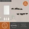 thumbnail image 4 of Belmont 4 Light Black and Brass Mid Century Modern Dome Bathroom Vanity Fixture, 4 of 13