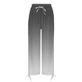 thumbnail image 6 of Palazzo Pants for Women, Audhol Women's and Fashionable Geometric Texture Wide Leg Beach Casual Pants High Waisted Pants for Women Grey 2XL, 6 of 8